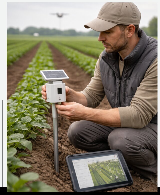 IoT мониторинг сельскохозяйственных полей и контроля в Орле